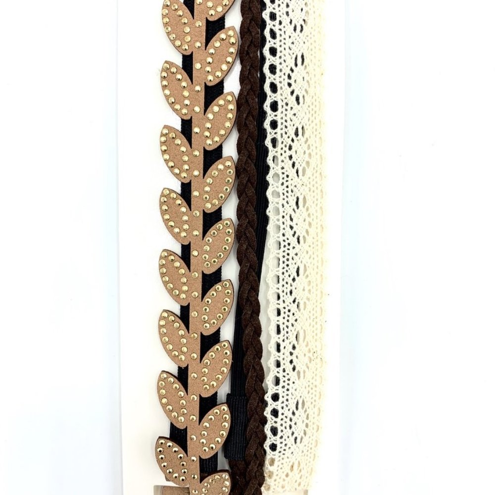 🍍5/$25🍍 Crochet, Braid, & Leaf Headbands - Picture 3 of 7